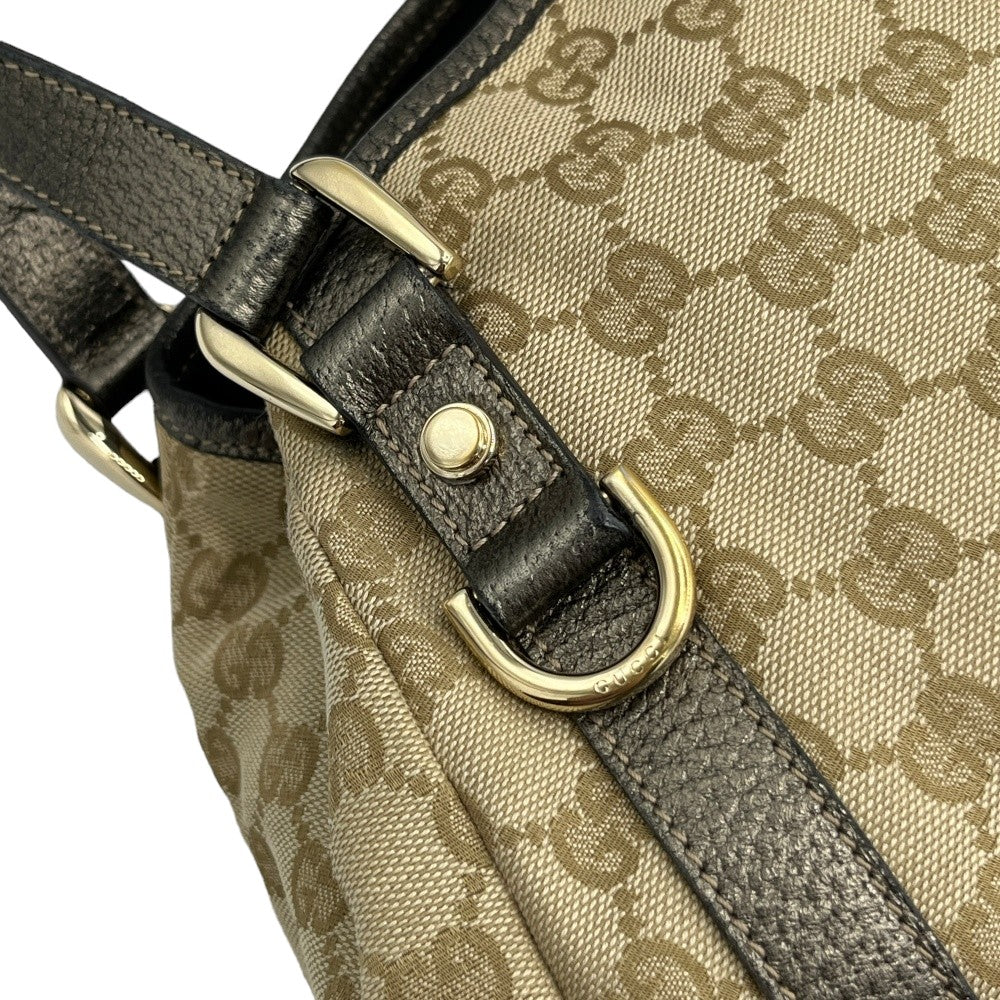 Gucci Handtasche / Shopper Abbey monogram beige khaki
