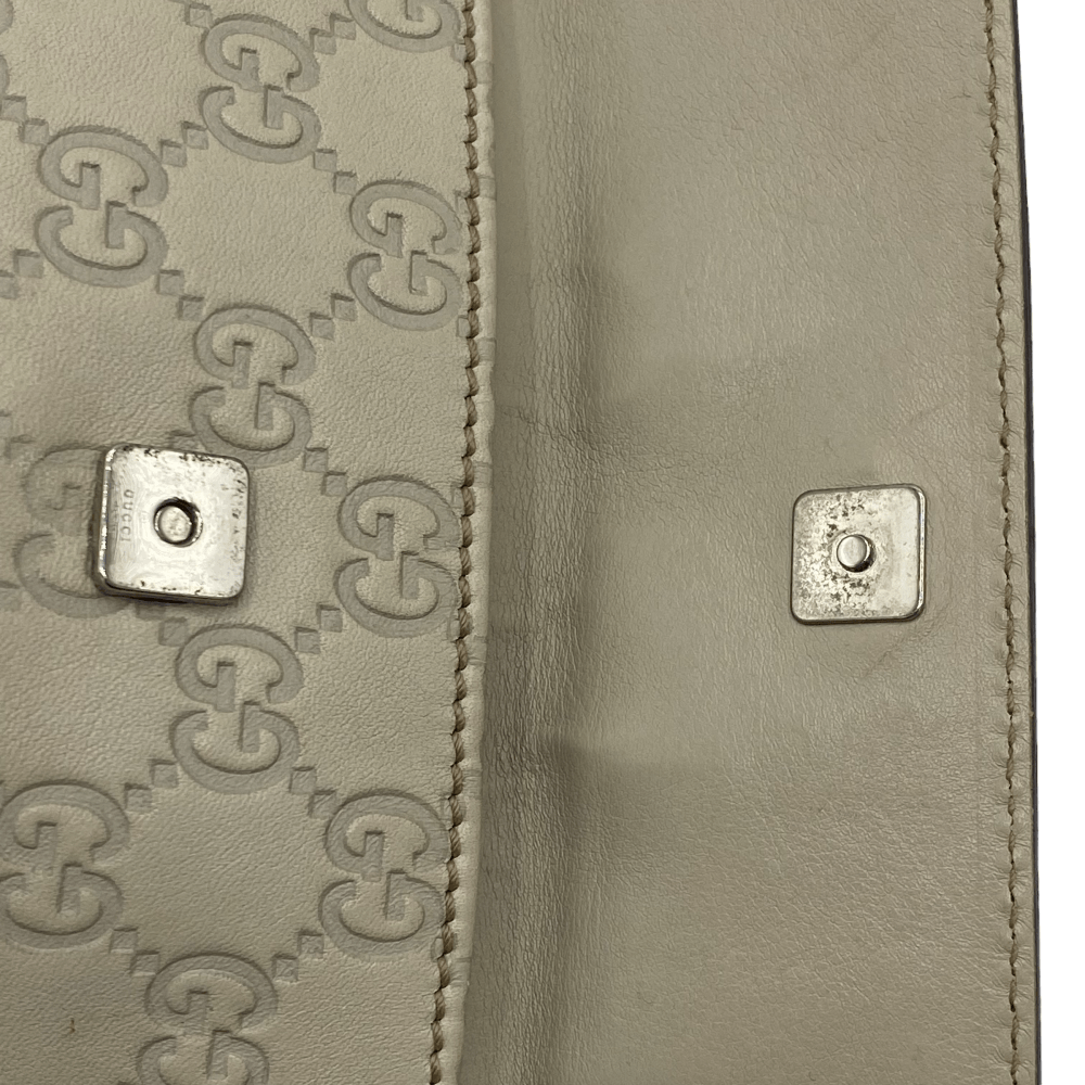 Gucci Gürteltasche länglich aus Leder monogram weiß - 9ine Life GmbH