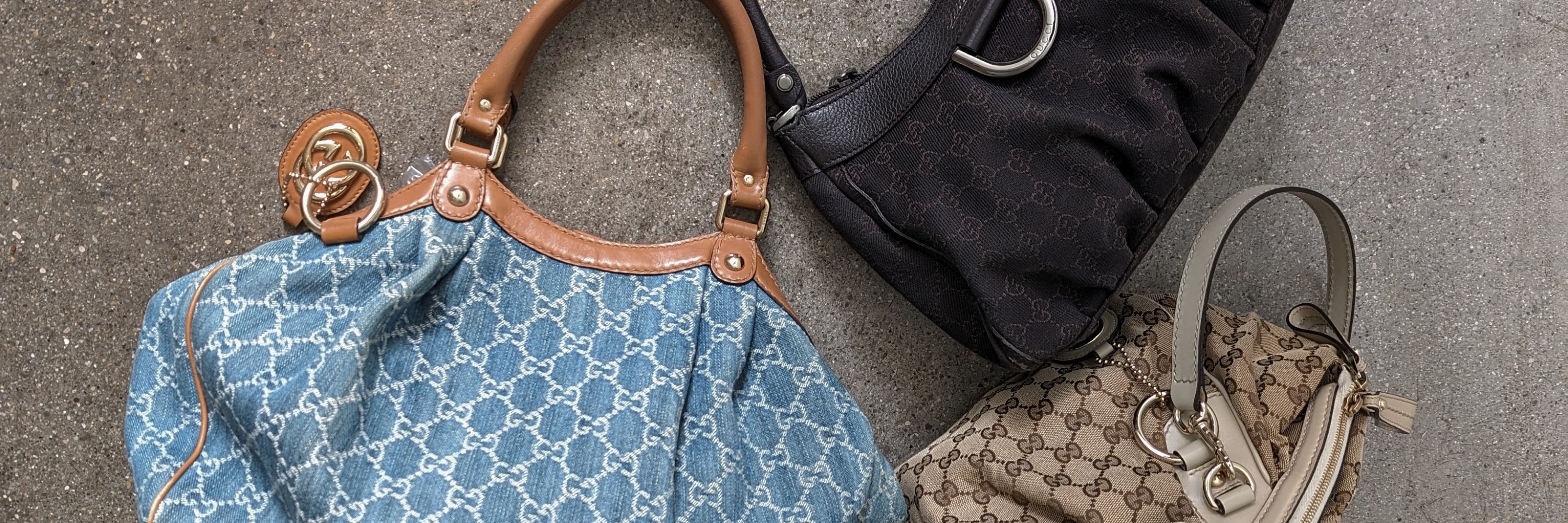 Second-Hand Gucci Taschen mit monogram GG
