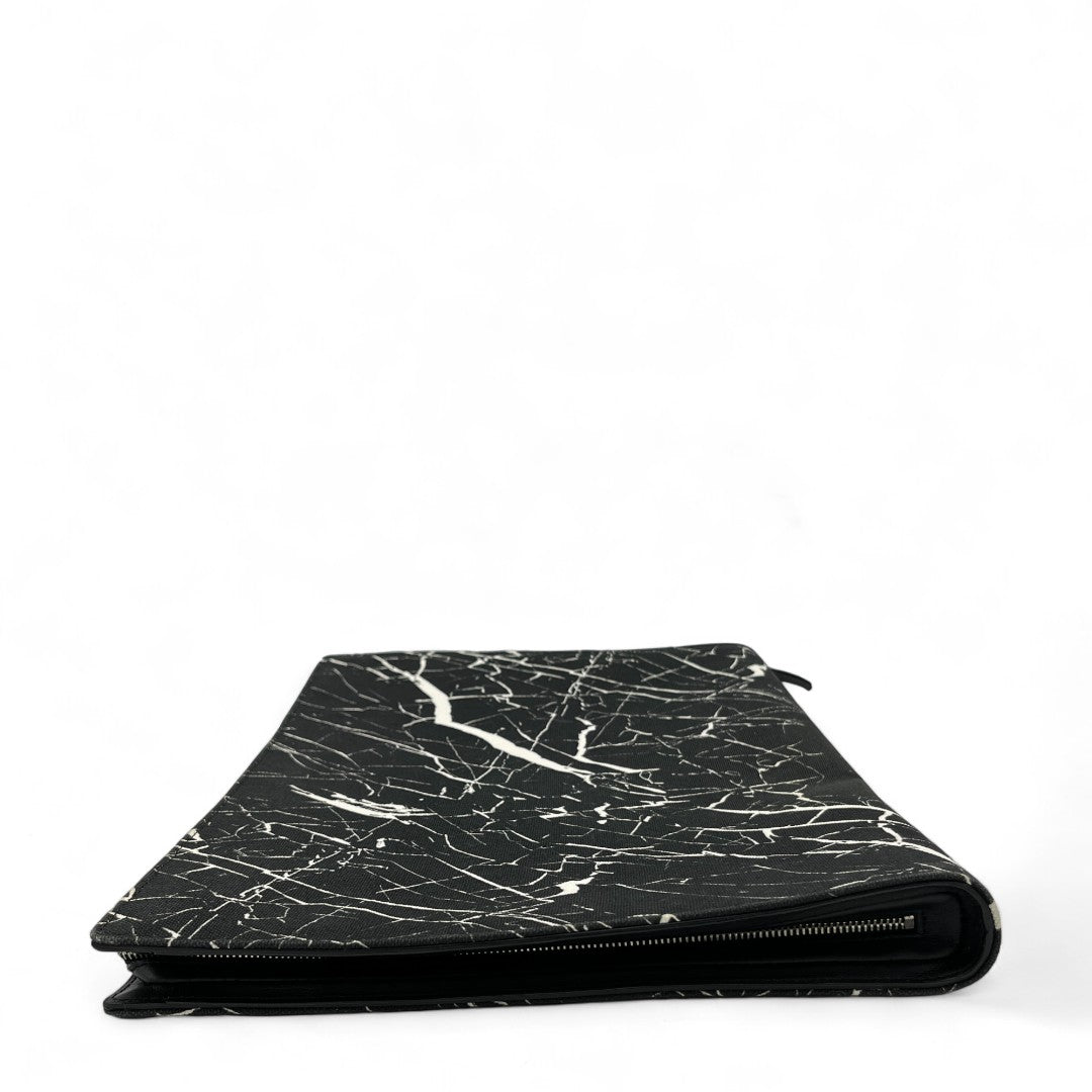 Balenciaga laptop bag in marble look black white Vintage Store