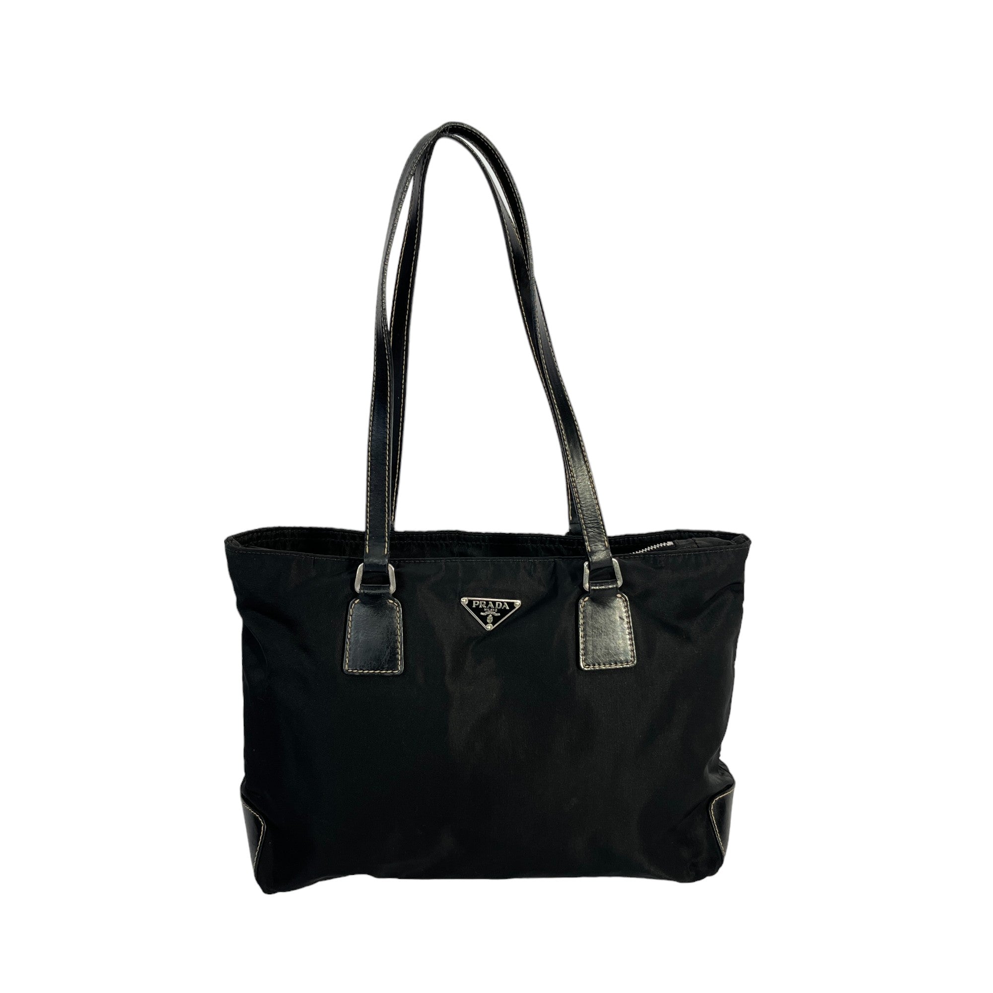 Prada Handtasche / Shopper aus Nylon mittelgroß schwarz