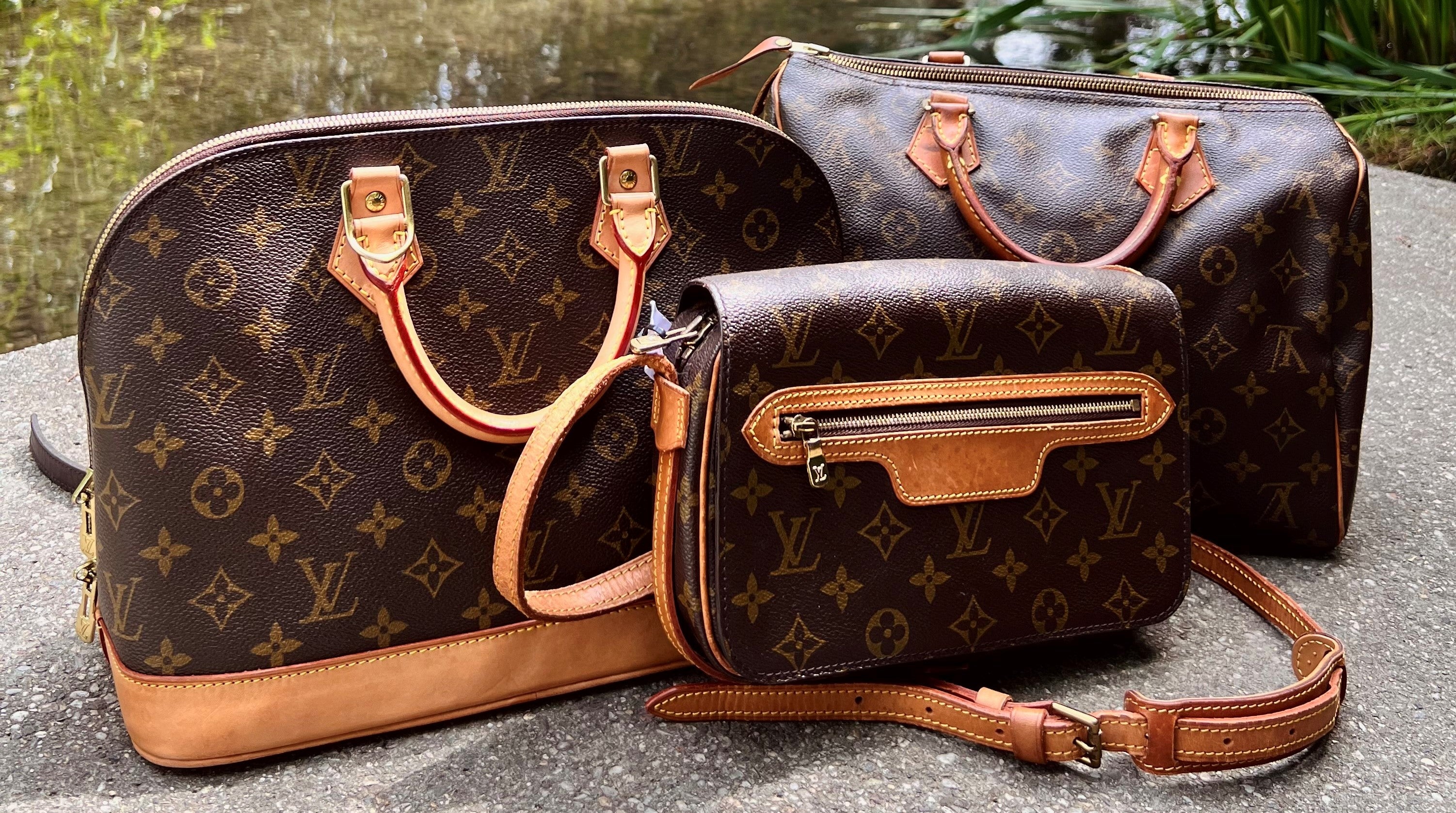 Louis Vuitton Handtasche und Crossbody Bag Alma, Speedy
