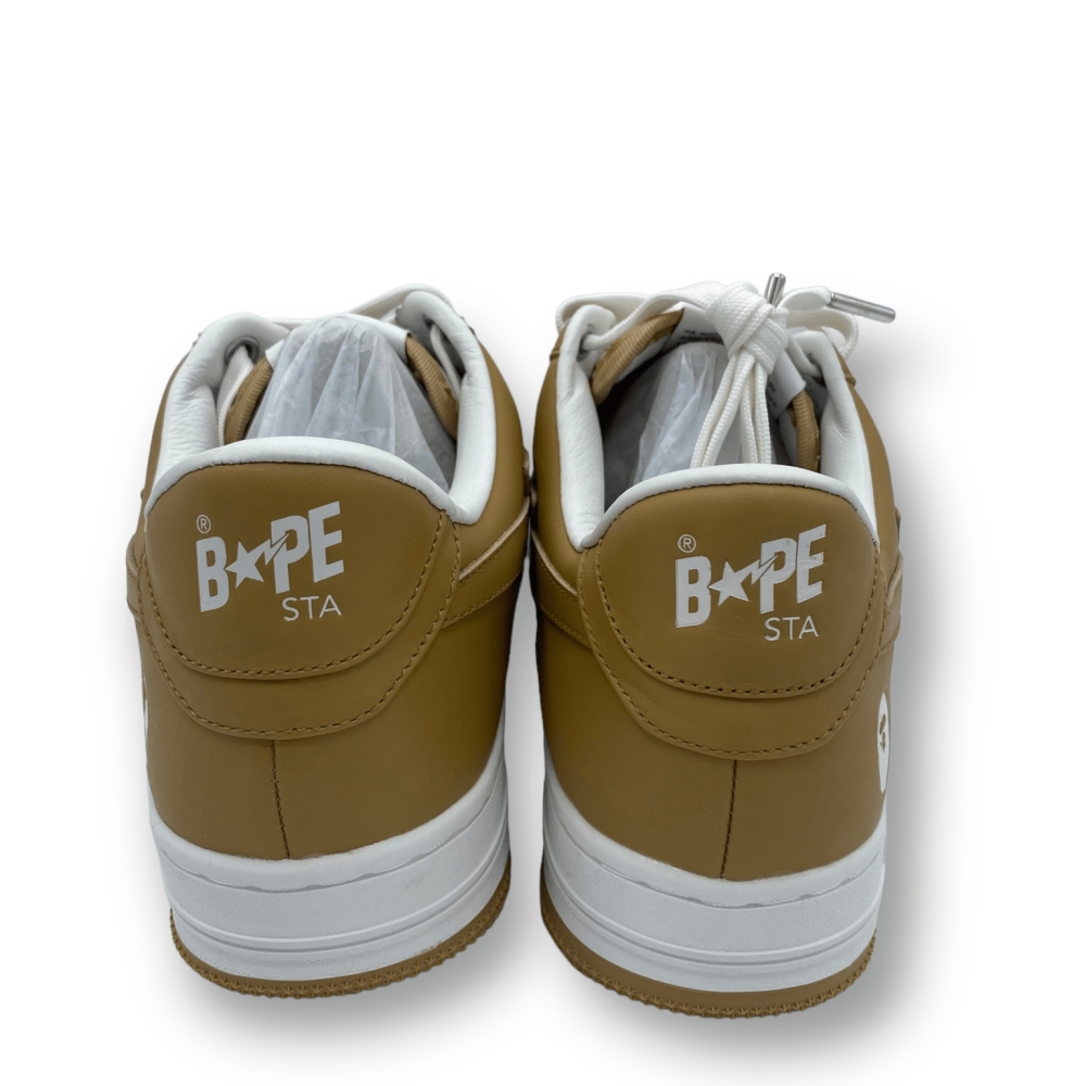 A bathing Ape Bapesta Sneaker Leder Beige US 9 / EU 42,5