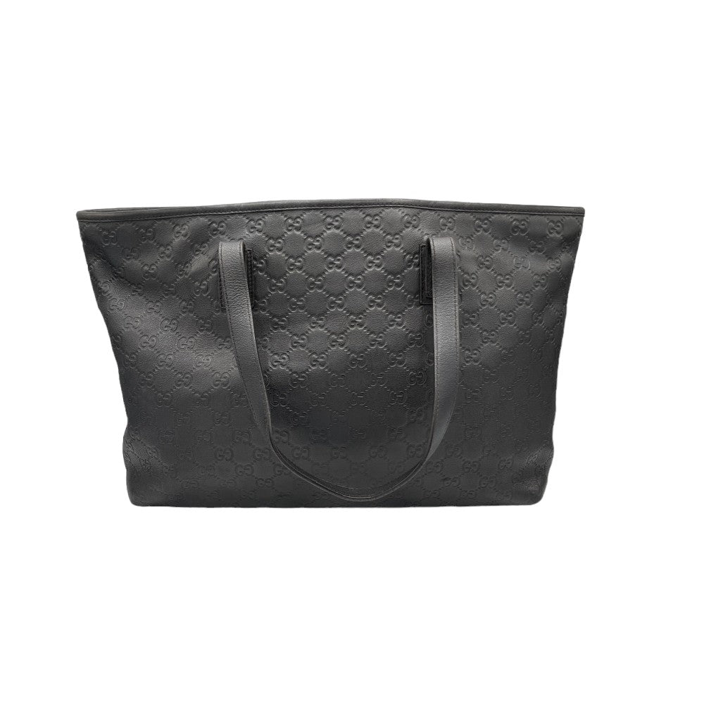 Gucci Handtasche / Shopper Shimmer Line aus Leder monogram schwarz