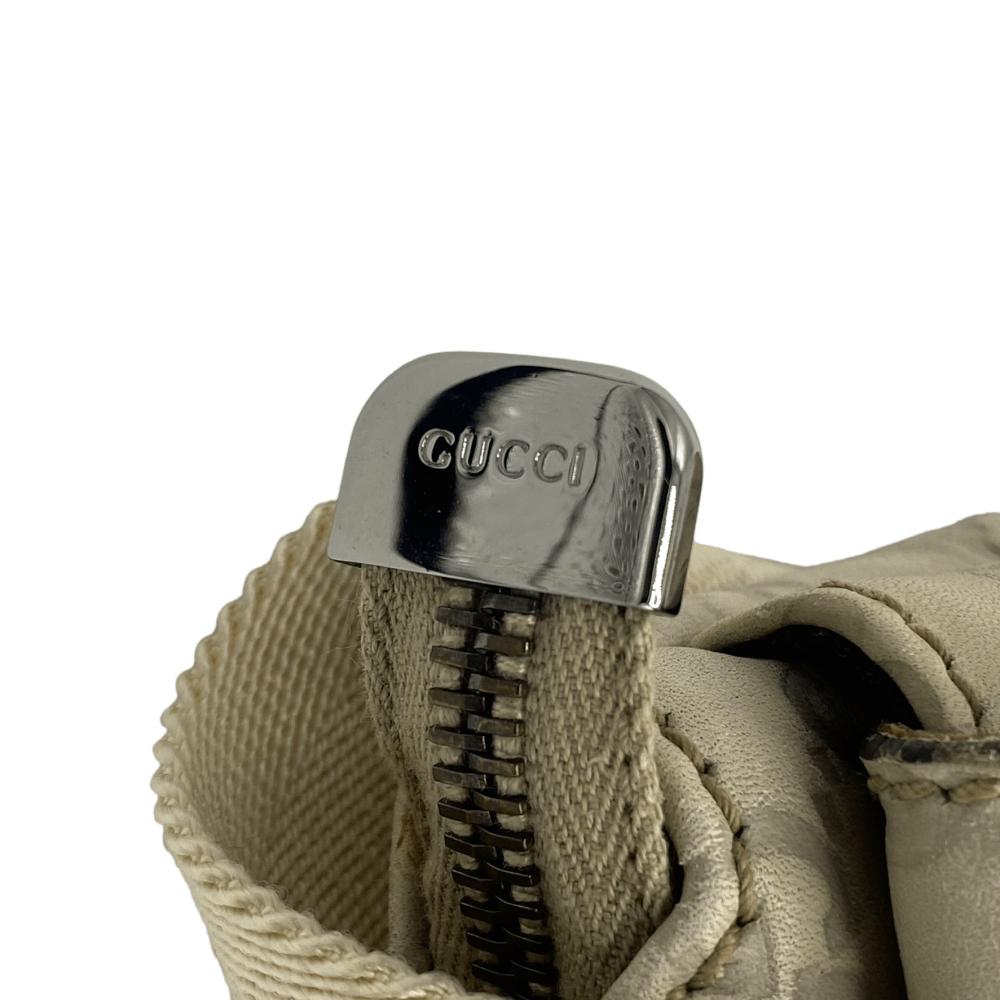 Gucci Gürteltasche länglich aus Leder monogram weiß - 9ine Life GmbH