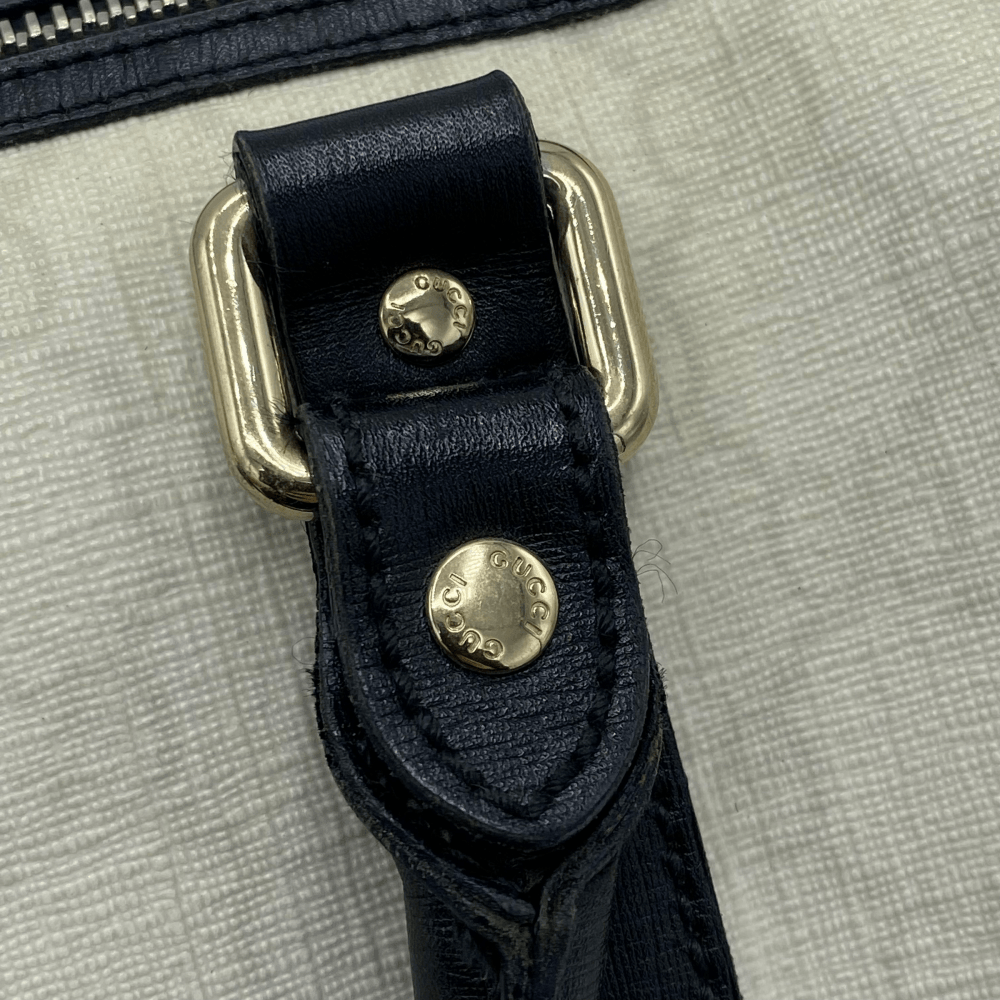 Gucci Handtasche Mini Boston Monogramm PVC weiß schwarz - 9ine Life GmbH