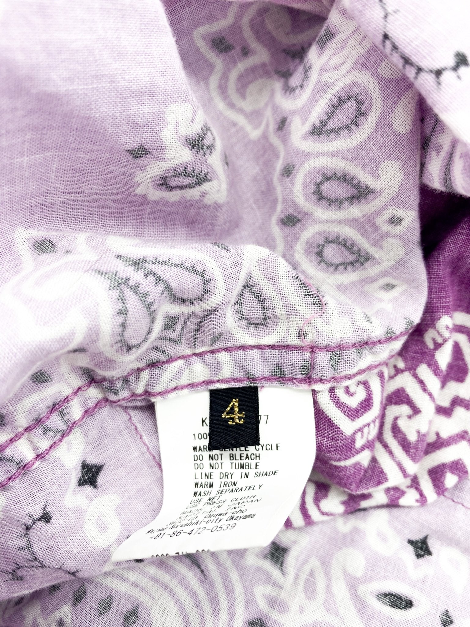 Kapital Bandana-Jacke mit Paisley Muster rosa-lila 4/L - 9ine Life GmbH