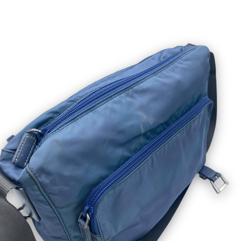 Prada Messengertasche mit zwei Schnallen blau - 9ine Life GmbH